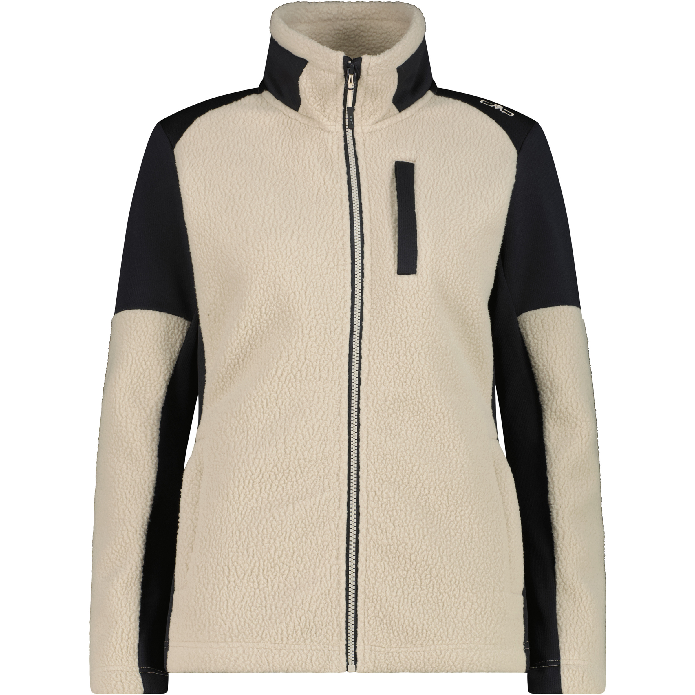 CMP Damen Fleecejacke beige Größe M Trekking Elastisch