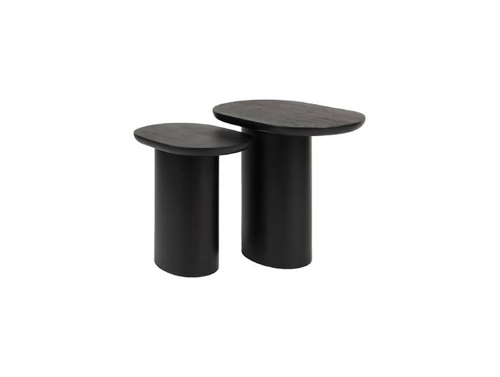 Design Beistelltisch Set „Bela“ Mangoholz White Label by Bloomingloft