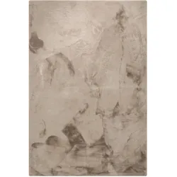 benuta Nest - Kunstfell-Teppich Dave Taupe 200x300 cm