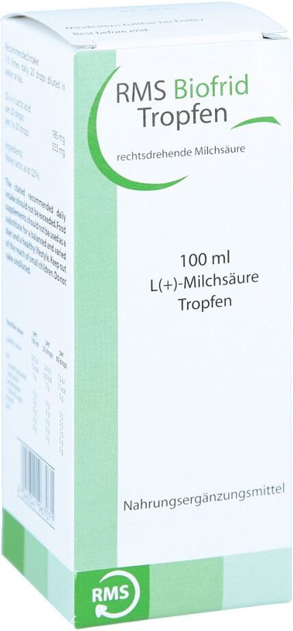 Rms Biofrid Milchsäure rechtsdrehend Tropfen 100ml