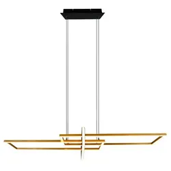 Trio LED-Pendelleuchte Salinas Alu, Eisen, Stahl & Metall Gold