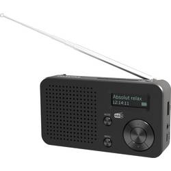 Telestar TELESTAR TOP 100 Schwarz Akku-Radio DAB+, UKW Bluetooth®, USB Akku-Ladefunktion, wiederaufladbar, Weckfunktion Schwarz 5700100