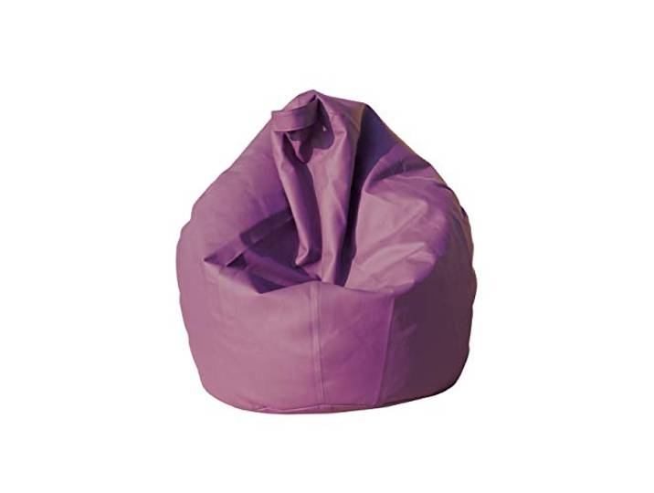 Eleganter Sitzsack, lila Farbe, Maße 80 x 120 x 80 cm