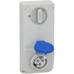 Schneider Electric 82031 Anbausteckdose verriegelt, 16A, 2p+E, 200-250 V AC, IP44