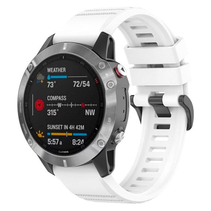 Fixed Silikone rem til Garmin QuickFit 22 mm Hvid (FIXSST-QF22MM-WH)