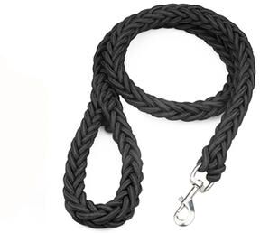 Fusion Finds Heavy Duty Nylon Dog Leash For Medium & Large Dogs Strong Dog Training Leash For Walking & Running black