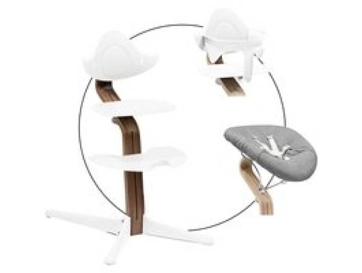 Bundle Hochstuhl Walnuss inkl. Newbornset und Babyset