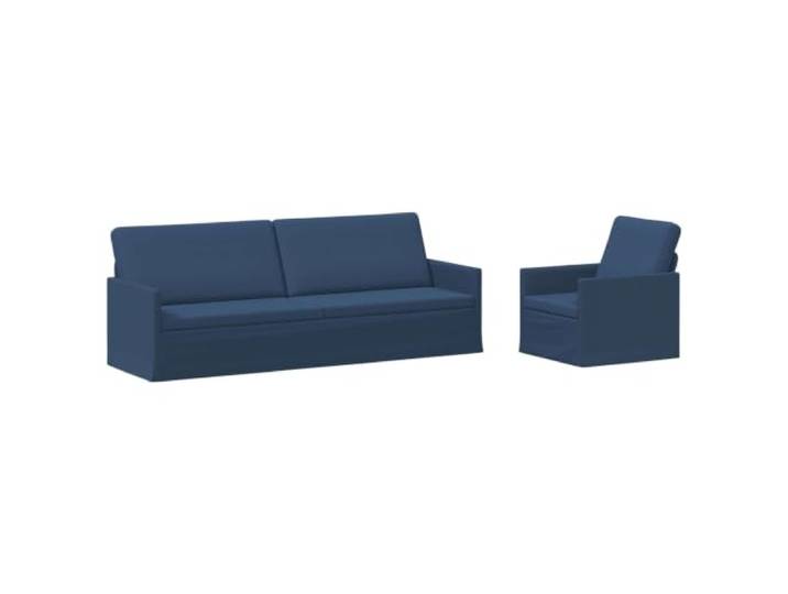 vidaXL Sofa-Set 2 pcs Blau Stoff