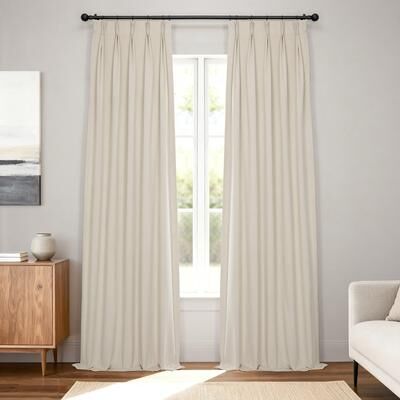 Exclusive Fabrics Signature Pleated Blackout Velvet Curtain (1 Panel)