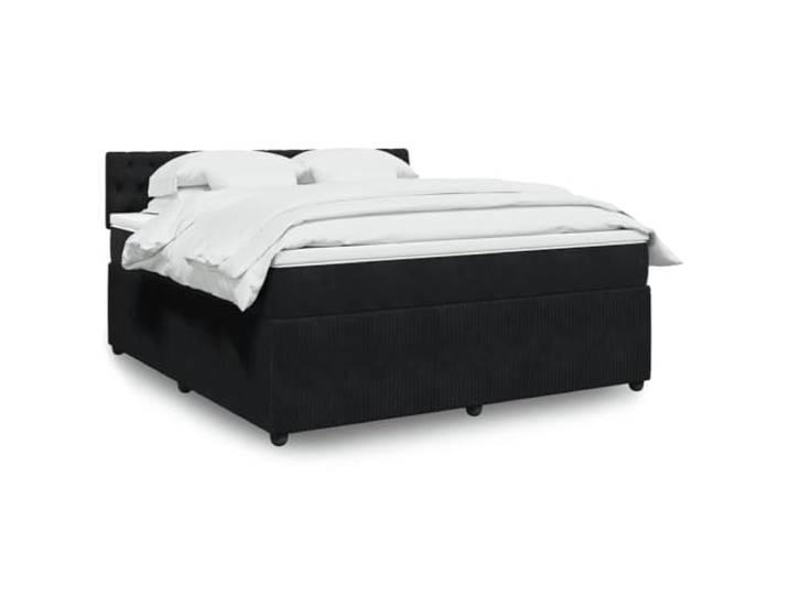 RJPLMFV Lattenrost mit Matratze, Schwarz, 180 x 200 cm, Velours Individuelle Taschenfedern, abnehmbarer Bezug, waschbar, individuelle Unterstützung, optimale Atmungsaktivität