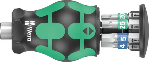 Wera Kraftform Kompakt Stubby Magazin 3 05008875001 Bit-Set TORX, Innen-Sechskant inkl. Bithalter