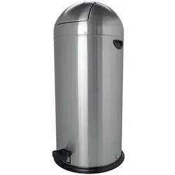 helit Push-Tretabfallbehälter 52L - edelstahl