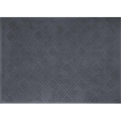 Badematte FRAMSOHN FROTTIER "Mosaik" Gr. 2, grau (anthrazit), H:7mm, Baumwolle, Badematten, Badematte, gemustert, Baumwolle, hergestellt in Österreich