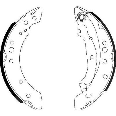 Hella Bremsbackensatz [Hersteller-Nr. 8DB355000-371] für Renault
