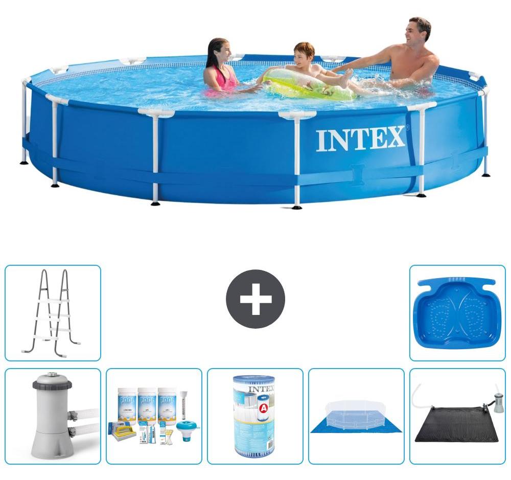 Frame Pool Rund - 366x76 cm - 8-teilig S41745