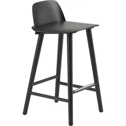 Nerd Hocker 65 cm schwarz mit Fußstützenschutz-Element