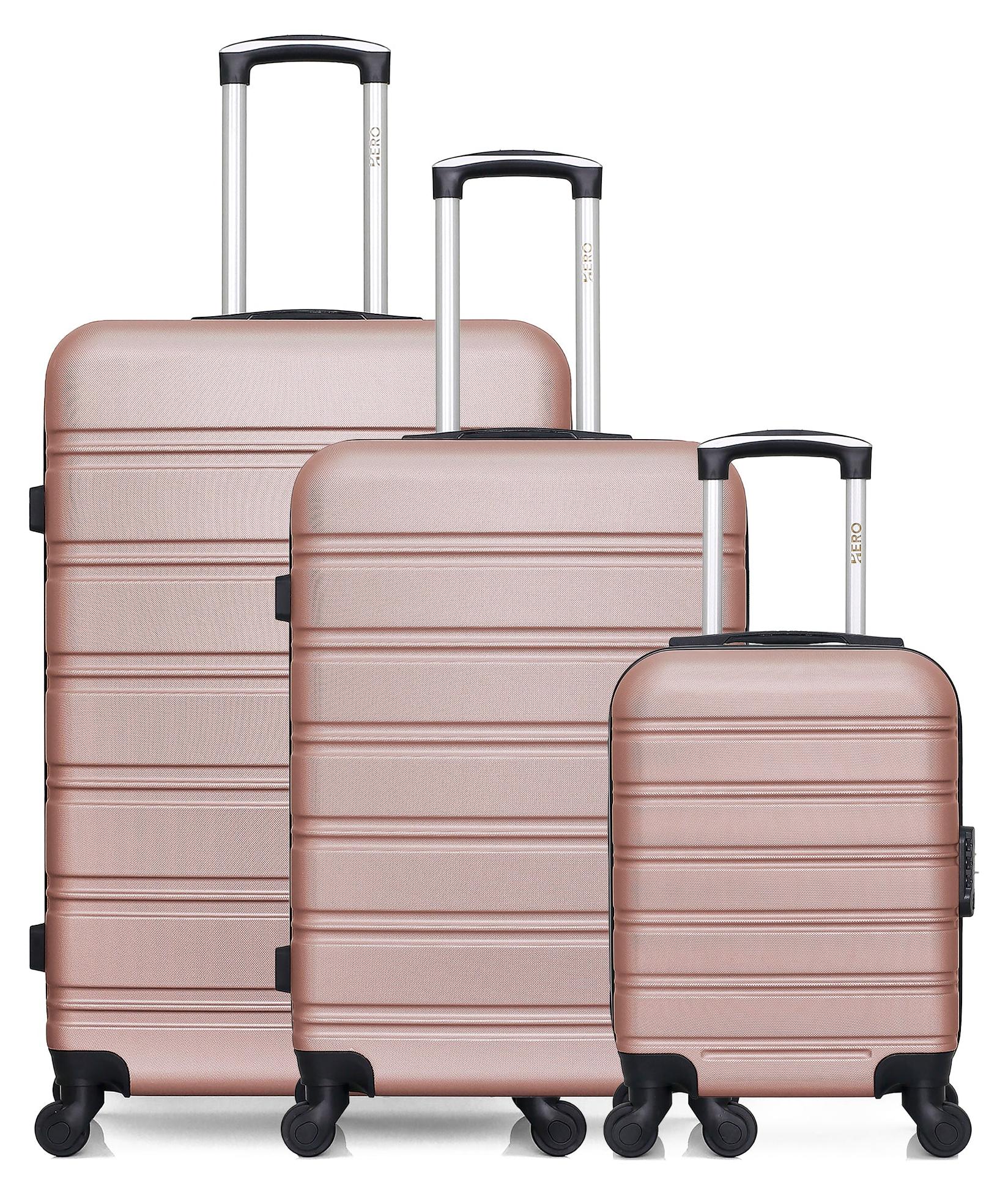 Hero - 3Er-Set Grosse Wochenend- Und Handgepäckkoffer Xxs Renoso