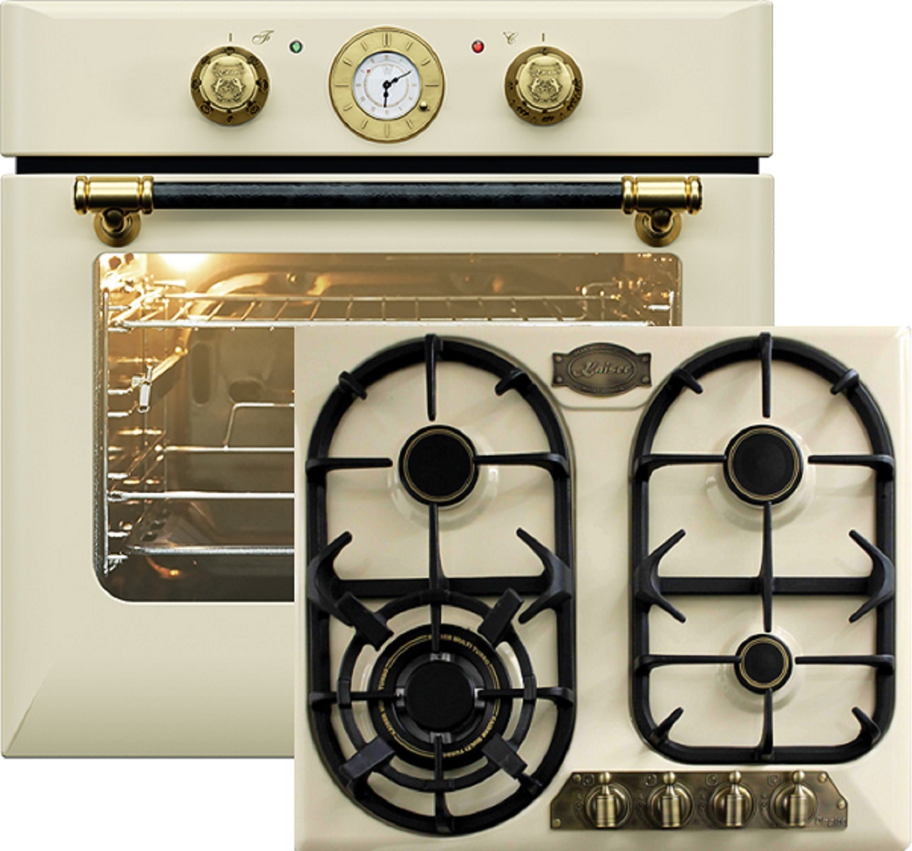 Herd Set Kaiser EH 6432 ElfBE ECO Elektro Einbaubackofen+ KCG 6325 ElfEm Gaskochfeld