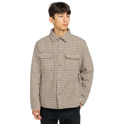 Outdoorjacke ELEMENT "Lodge Check", Herren, Gr. XL, beige (dogtooth java), Obermaterial: 100% Polyester., Jacken Outdoorjacke