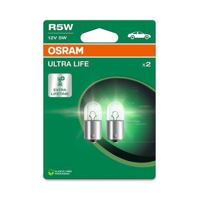 OSRAM Glühlampe, Positions-/Begrenzungsleuchte ULTRA LIFE R5W Doppelblister 5007ult2bl