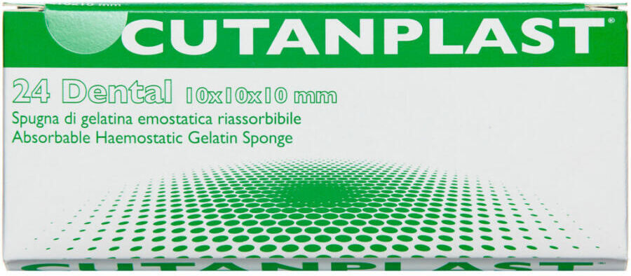 Cutanplast Dental Hæmostatisk Gelatine Svamp Steril Medicinsk udstyr 24 stk
