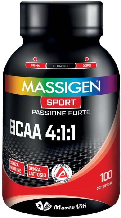 MARCO VITI FARMACEUTICI S MASSIGEN Sport BCAA 4:1:1, 100 Compresse