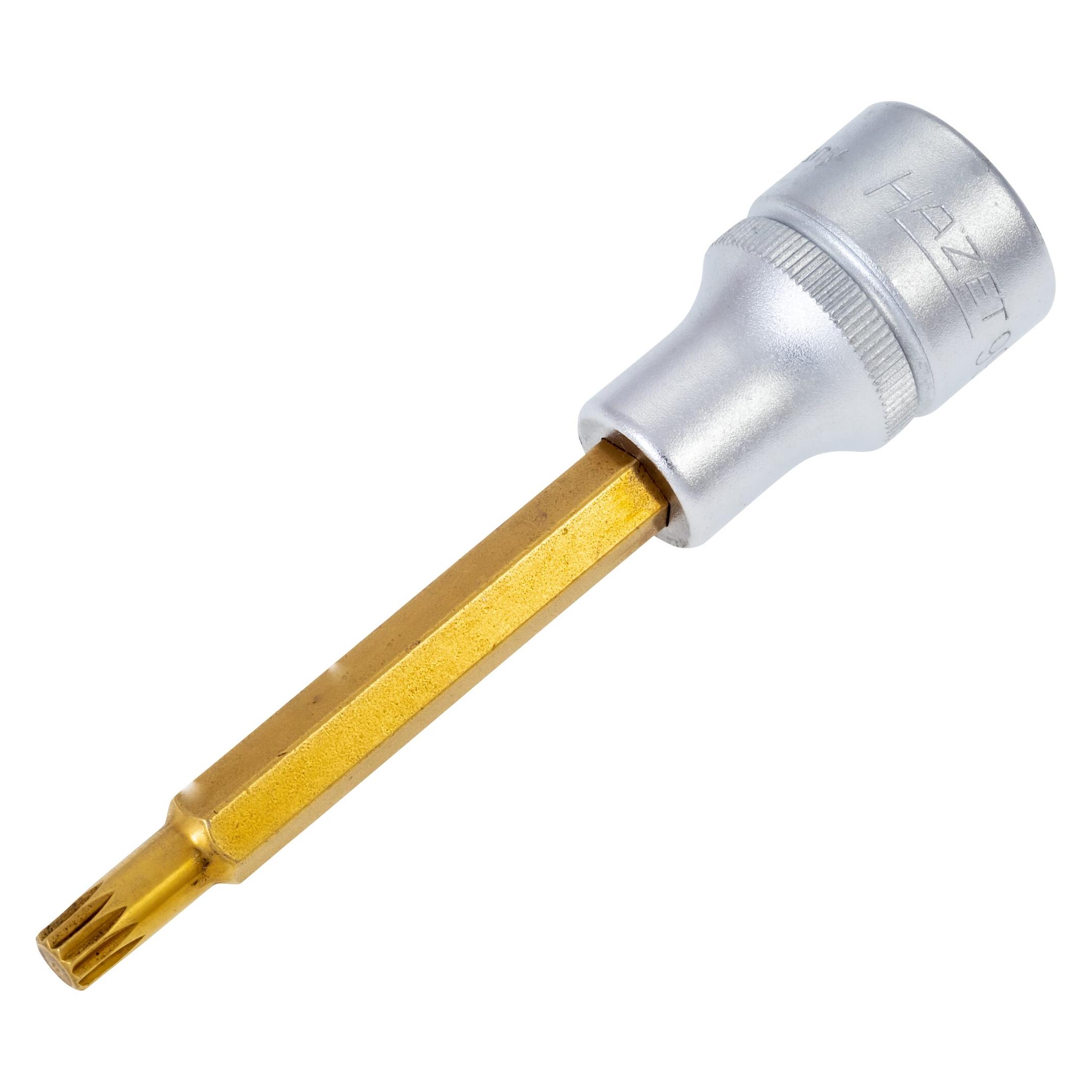 Hazet Schraubendreher-Steckschlüsseleinsatz 990LG-9 Vierkant12,5 mm (1/2 Zoll) Innen Vielzahn P... (990LG-9)