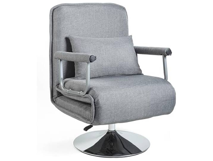 Orbisana Schlafsessel 3in1 - Multifunktionaler Sessel mit Schlaffunktion, Relaxsessel mit Liege-/Bettfunktion, Klappbar, Grau