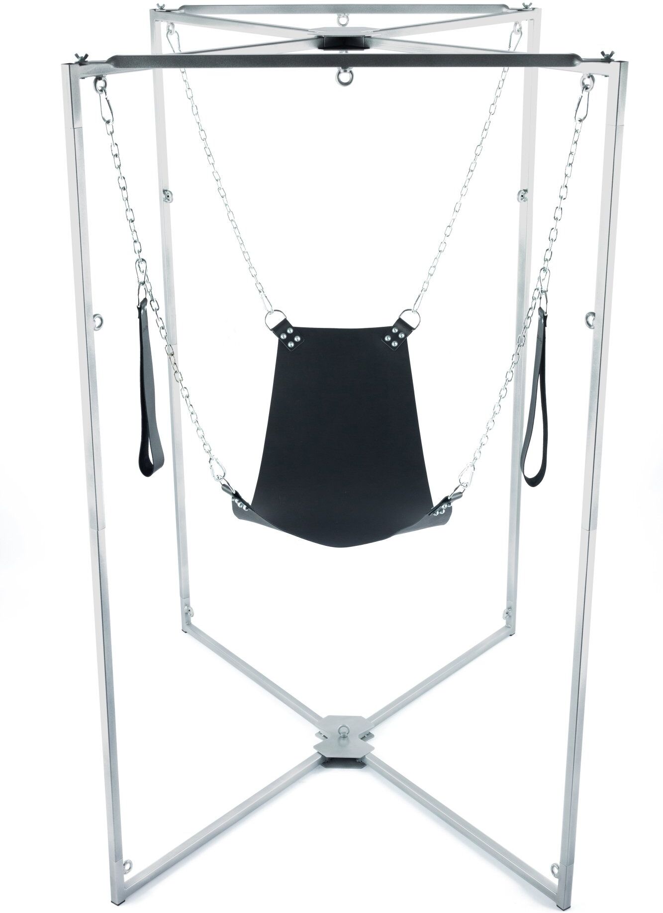 Mr Sling Pack Kit Sling Cuir Triangle Noir Armature Grise