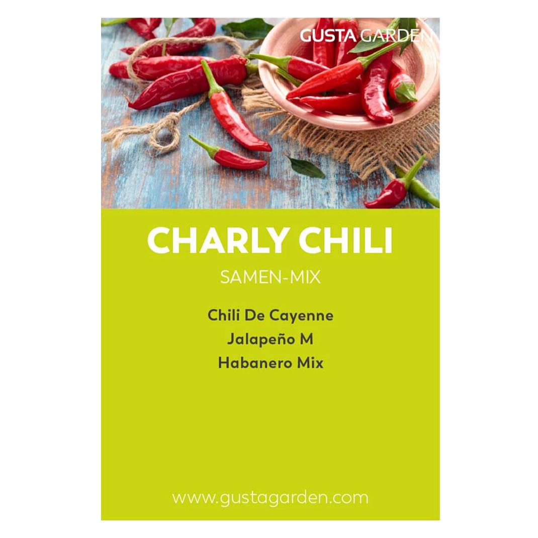 Gusta Garden CHARLY CHILI Samen-Mix, Chili de Cayenne, Jalapeño M, Habanero Mix (Gemüsesamen) (502005)