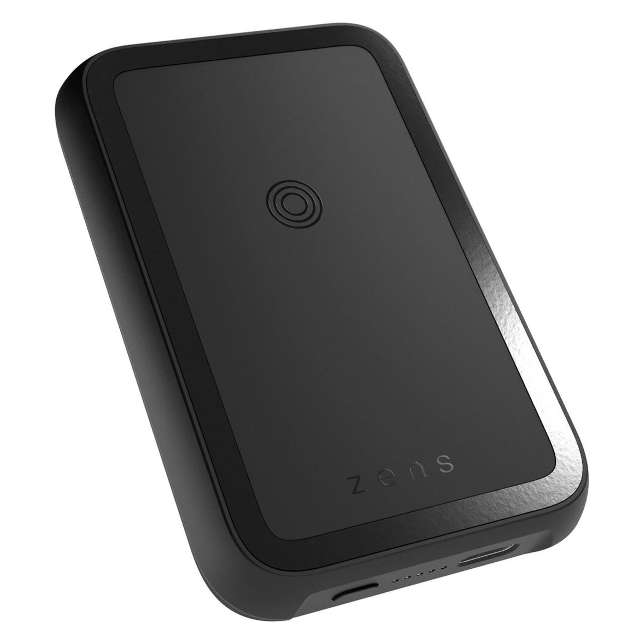 Zens Magnetische powerbank met standaard - Geschikt voor MagSafe en Qi2 - 4.000 mAh - Zwart (4000 mAh, 20 W, 14.80 Wh) (58065912)