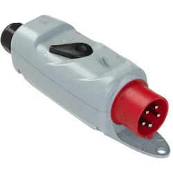 PCE 53025530 CEE-Stecker mit Schalter (EIN-AUS) 32A 5p 6h IP44 mit Bügel