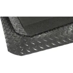 Arbeitsplatzmatte Miltex Yoga Deck® schwarz 91 x 150 cm perfekter Steh-Komfort, Yoga Deck Signal®