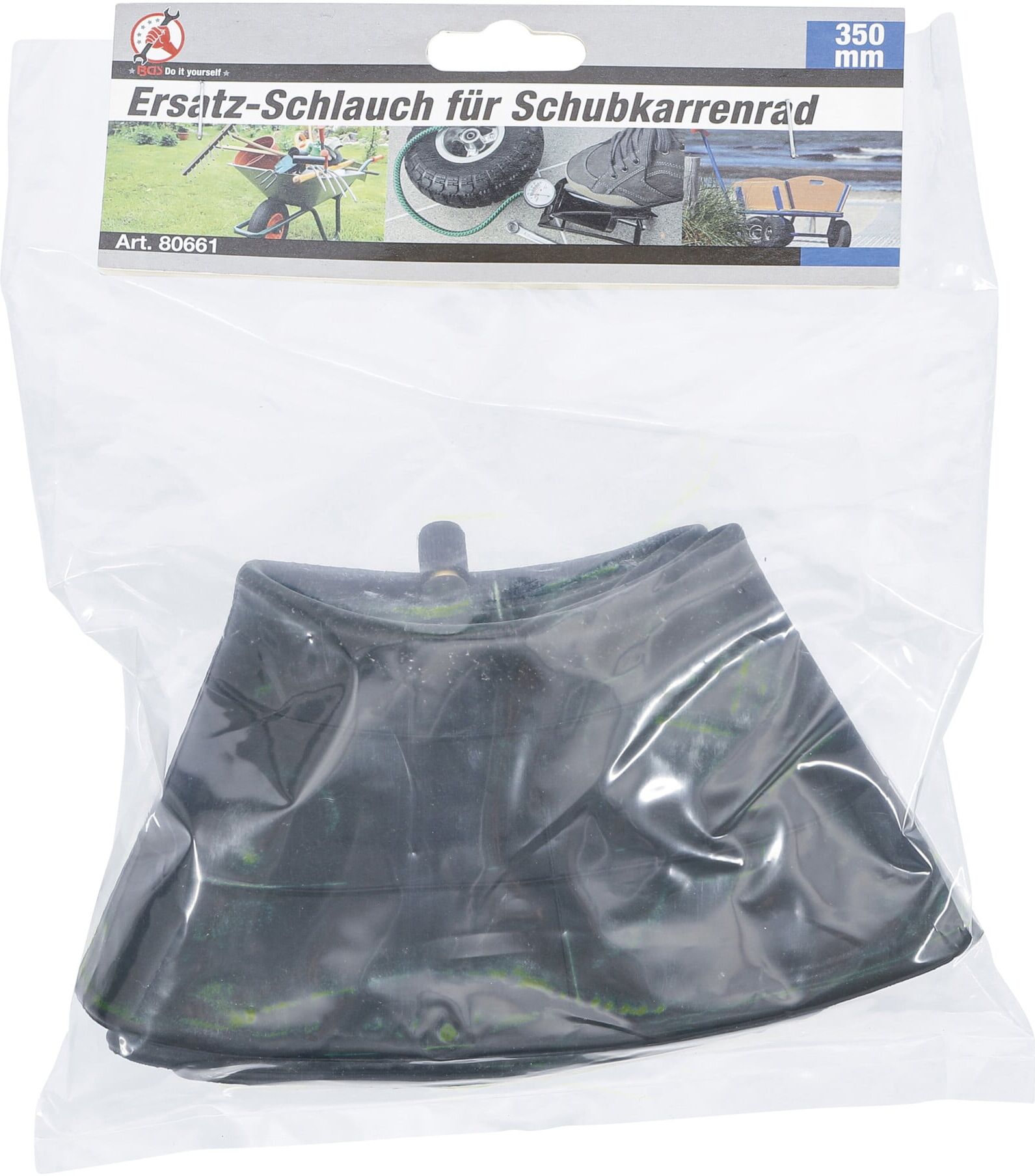 BGS Do it yourself Ersatz-Schlauch für Schubkarrenrad 80661, 350 mm)