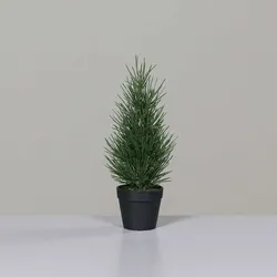 dpi Künstlicher Tannenbaum im Kunststoff Topf, 29 cm
