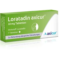 Loratadin axicur 10 mg Allergietabletten 7 St