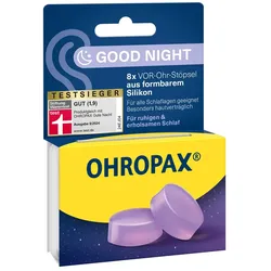 Ohropax Good Night Silikon Vor-ohr Stöpsel 8 St
