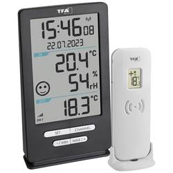 TFA Dostmann Funk-Thermometer XENA HOME Funk-Thermometer digital Anthrazit 30.3074.10