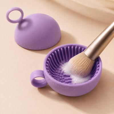 Inspired Deals 2 In 1 Makeup Brush Cleaner Silicone Brush Cleaning Bowl Travel Cosmetic Brush Scrubber Cup 2 In 1 Makeup Brush Cleaner Silicone Brush Cleaning Bowl Travel Cosmetic Brush Scrubber Cup