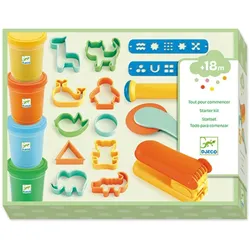 Djeco Startset Knete (4 Farben, 17 Werkzeuge)