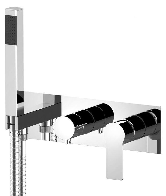Sapho PAX Unterputz-Duscharmatur/Wannenarmatur mit Handbrause, 2 Wege, Chrom