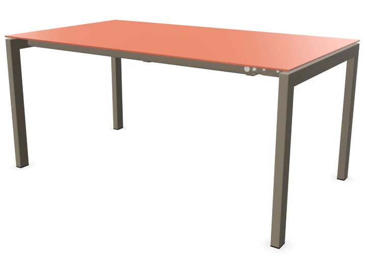 Auszugstisch Luzern von Schaffner / Farbe: Terracotta / Grösse: 160/220 x 90 cm