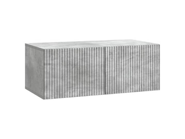Makastle Hängender TV Schrank Betongrau 78,5x41x30 cm