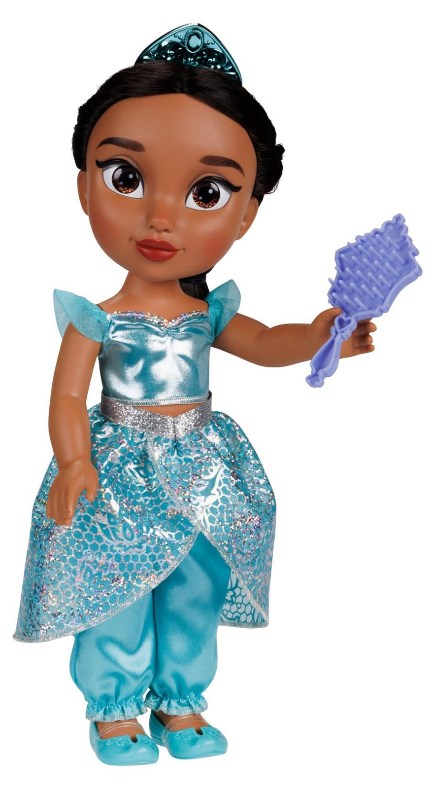 Jakks Pacific Disney Prinses My Friend Jasmine Grote pop voor meisjes, 35,5 cm, Meerdere kleuren