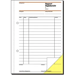 Sigel, Formular, Rapport/Regiebericht