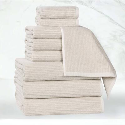 Superior Destin Viscose Cotton Blend 9 Piece Towel Set