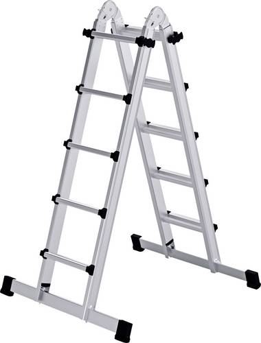 MUNK Günzburger Steigtechnik 32123 Aluminium Teleskopleiter Arbeitshöhe (max.): 6.4m