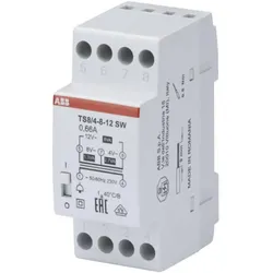 ABB, Zubehör Gebäudesicherheit, TS8/4-8-12SW Klingeltransformator schwarz Eingang 230V