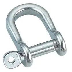 Flachschäkel, gerundet, A4, 8mm