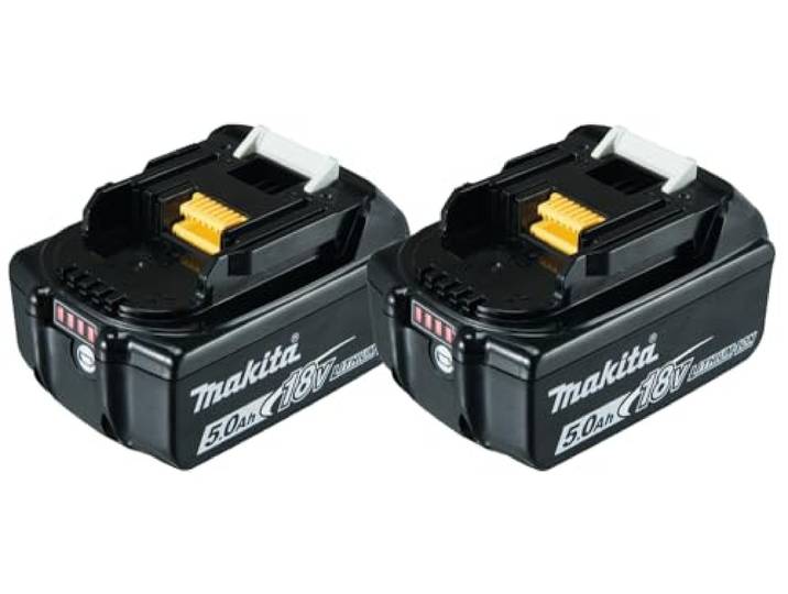 Lot de 2 batteries 18V Li-Ion LXT de 5\,0Ah pour outil sans fil - MAKITA 197288-2